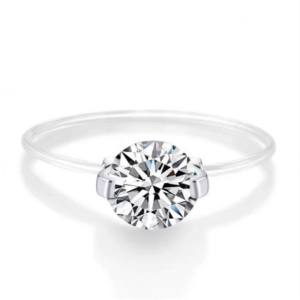 Invisible diamond ring