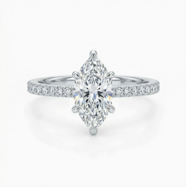 Elegant Marquise Solitaire Ring