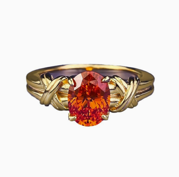 Eternity Knot Statement Ring（Zircon）
