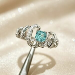 Twisted Paraiba Stone Ring
