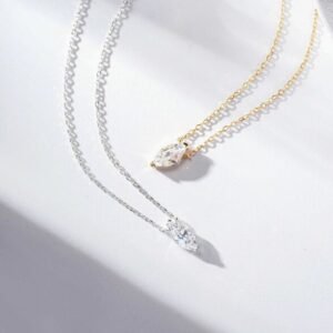 Sleek Marquise Glow Pendant